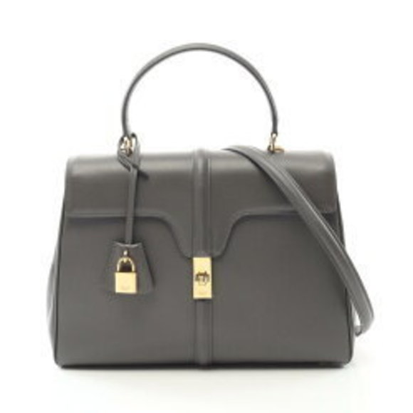 Celine Handbag Leather Gray - Picture 1 of 8